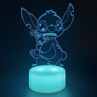 Stich 3D lampe med fjernbetjening 